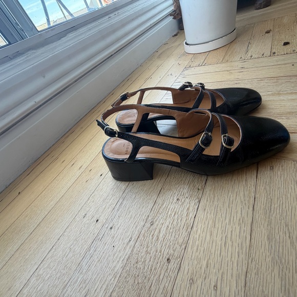 SÉZANE - Paula Babies Black Patent Low Heel Mary Jane Shoe - Picture 8 of 9